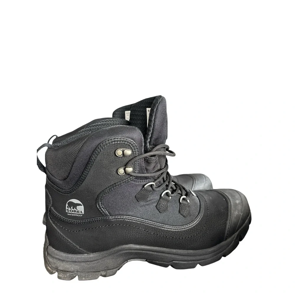 Sorel Men's Waterproof Winter Snow Boots Black Size 14 Insulated Outdoor Work
